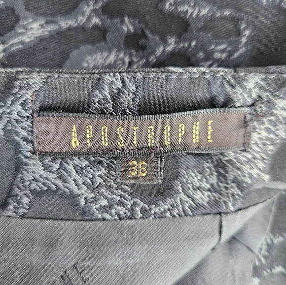 APOSTROPHE PARIS Animal Print Silk A-Line Skirt | SZ FR 38 / US M - Picture 6 of 9